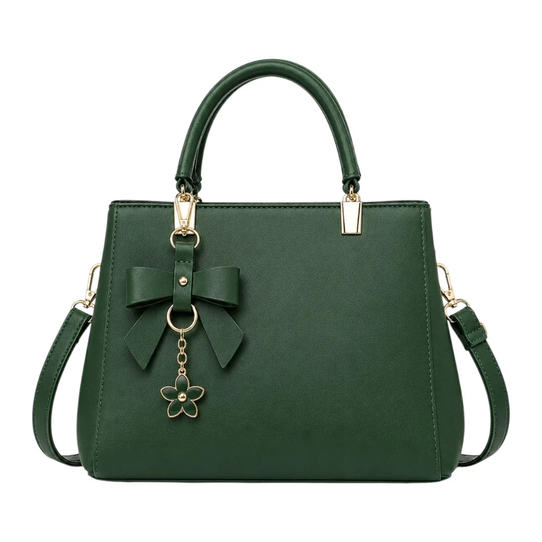 Velinza Green Emerald Bow Women’s Satchel Handbag