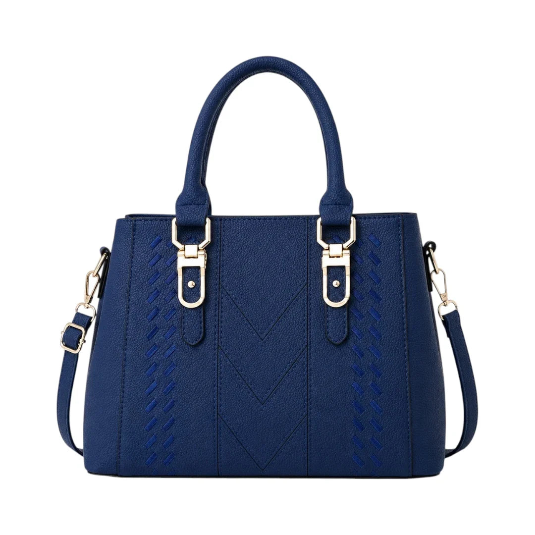 Velinza Navy Crest Women’s Satchel Handbag