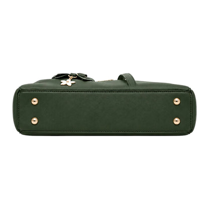 Velinza Green Emerald Bow Women’s Satchel Handbag