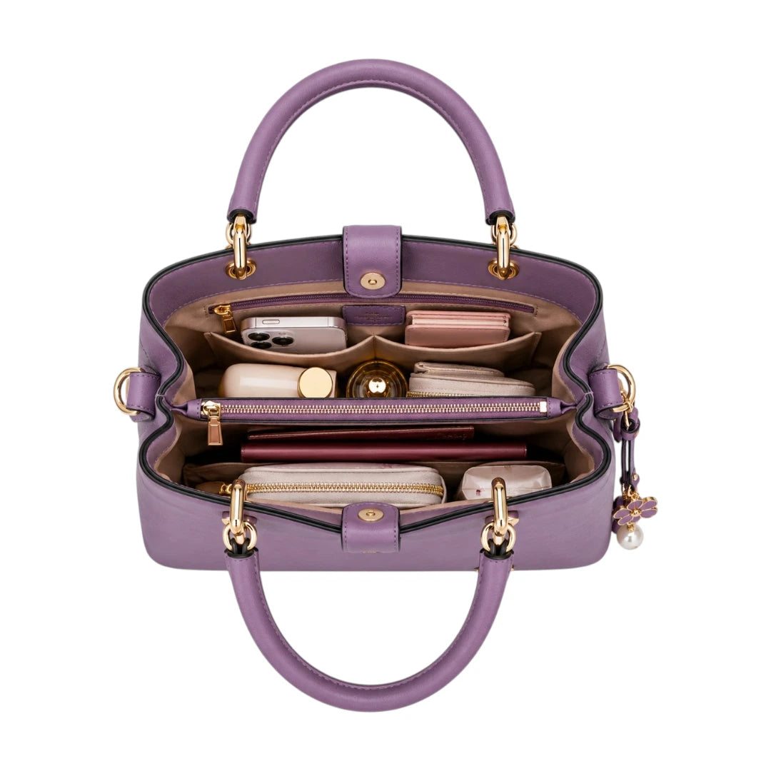 Velinza Lavender Grace Women’s Satchel Handbag