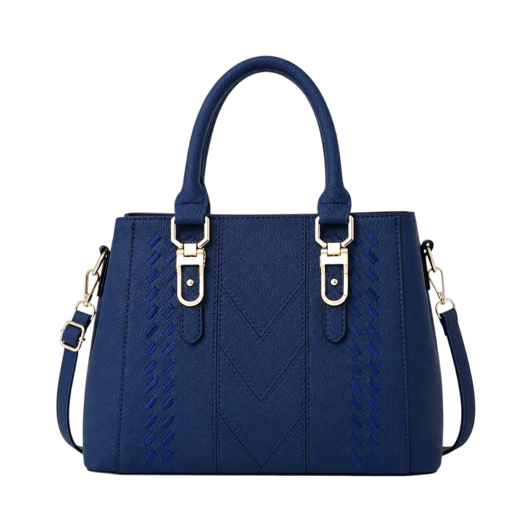 Velinza Navy Crest Women’s Satchel Handbag