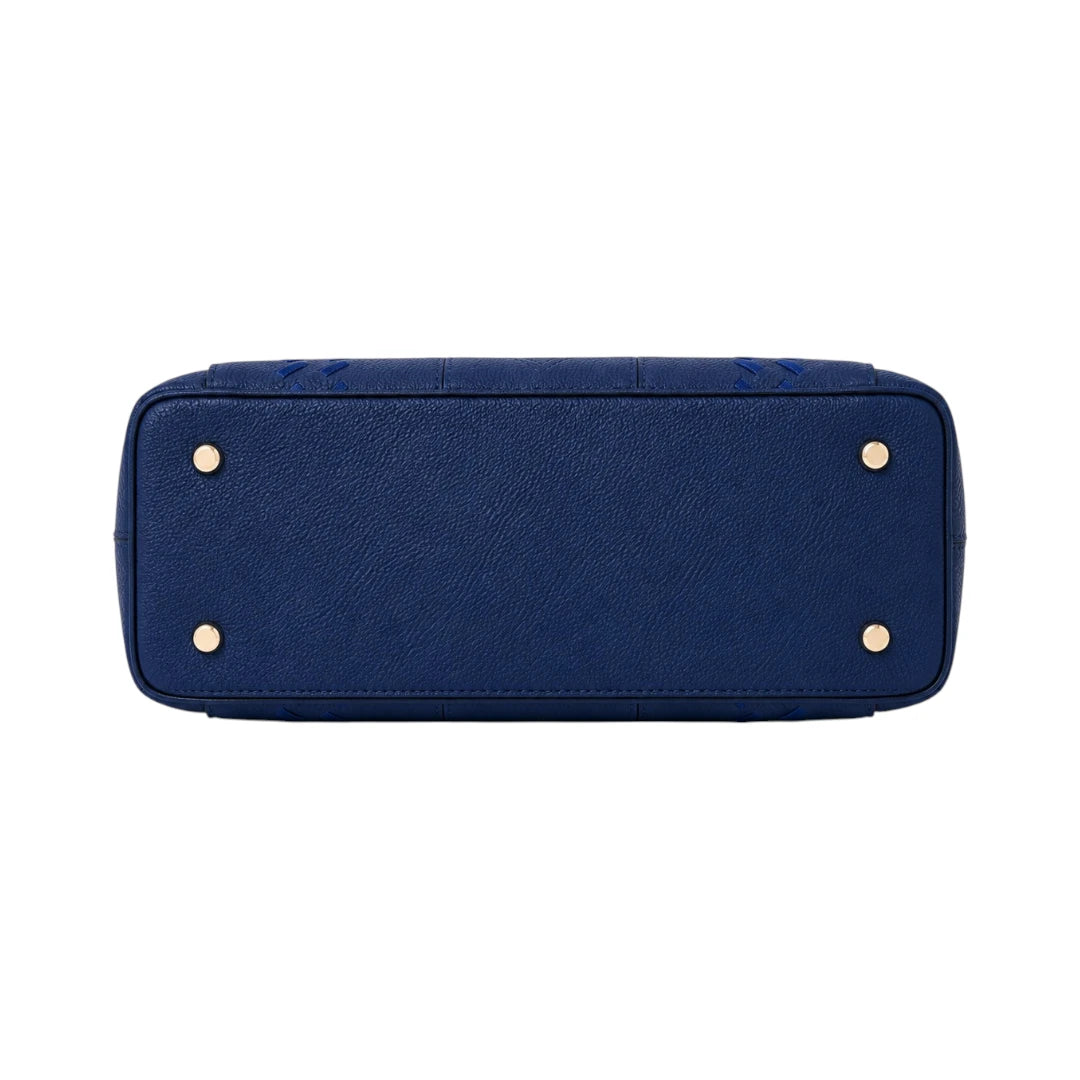 Velinza Navy Crest Women’s Satchel Handbag