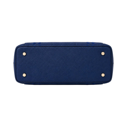 Velinza Navy Crest Women’s Satchel Handbag