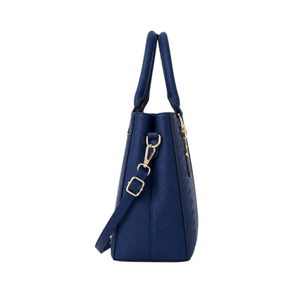 Velinza Navy Crest Women’s Satchel Handbag