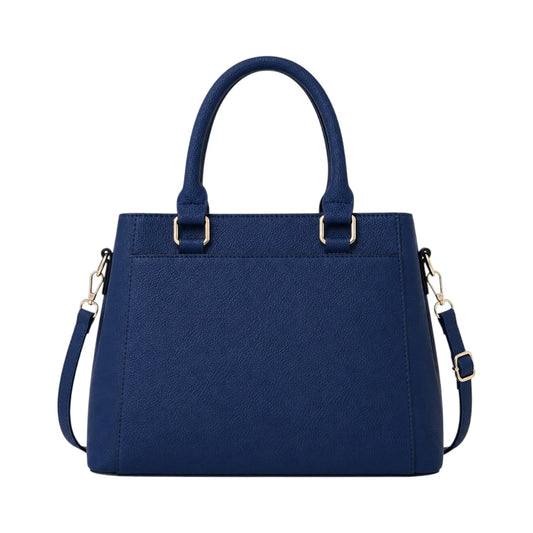 Velinza Navy Crest Women’s Satchel Handbag